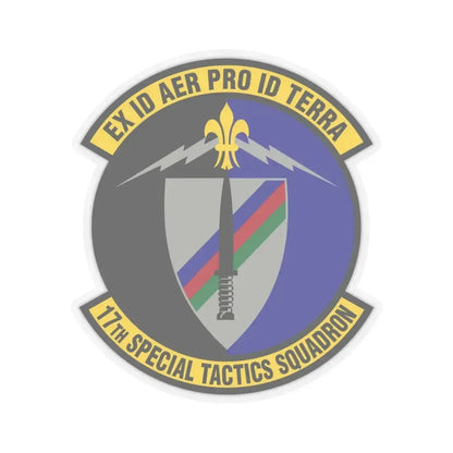 17th Special Tactics Squadron (U.S. Air Force) STICKER Vinyl Kiss-Cut Decal 4 Inch Transparent - The Sticker Space