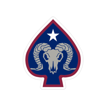 17th Sustainment Brigade (U.S. Army) REVERSE PRINT Transparent STICKER-2" × 2"-The Sticker Space