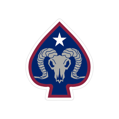 17th Sustainment Brigade (U.S. Army) REVERSE PRINT Transparent STICKER-3" × 3"-The Sticker Space