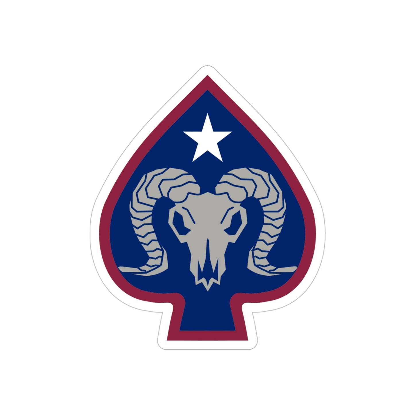 17th Sustainment Brigade (U.S. Army) REVERSE PRINT Transparent STICKER-4" × 4"-The Sticker Space