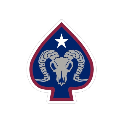 17th Sustainment Brigade (U.S. Army) REVERSE PRINT Transparent STICKER-5" × 5"-The Sticker Space