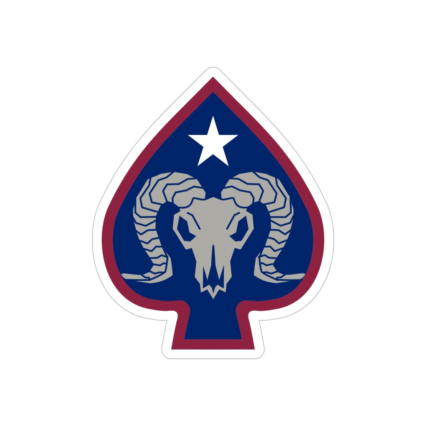 17th Sustainment Brigade (U.S. Army) REVERSE PRINT Transparent STICKER-6" × 6"-The Sticker Space