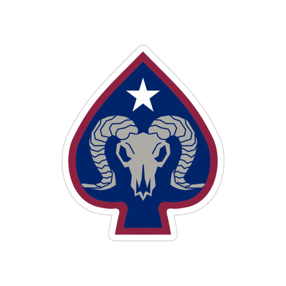 17th Sustainment Brigade (U.S. Army) REVERSE PRINT Transparent STICKER-6" × 6"-The Sticker Space