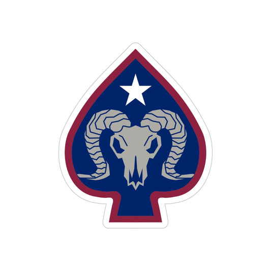 17th Sustainment Brigade (U.S. Army) REVERSE PRINT Transparent STICKER-6" × 6"-The Sticker Space