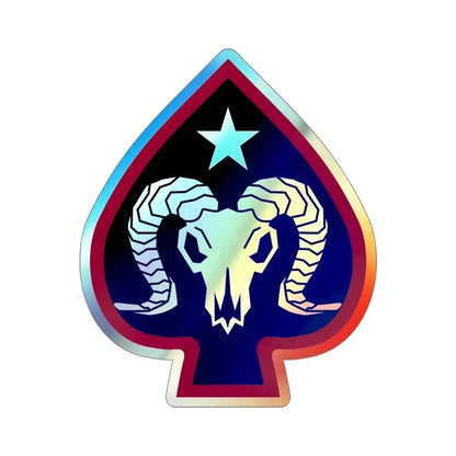 17th Sustainment Brigade (U.S. Army) Holographic STICKER Die-Cut Vinyl Decal 4 Inch Holographic - The Sticker Space