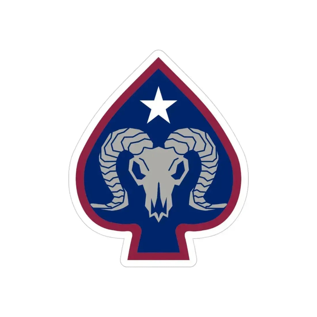 17th Sustainment Brigade (U.S. Army) REVERSE PRINT Transparent Die-Cut STICKER 3 Inch Die-Cut Transparent - The Sticker Space