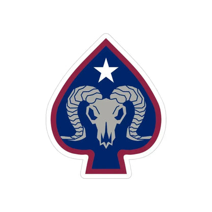 17th Sustainment Brigade (U.S. Army) REVERSE PRINT Transparent Die-Cut STICKER 3 Inch Die-Cut Transparent - The Sticker Space