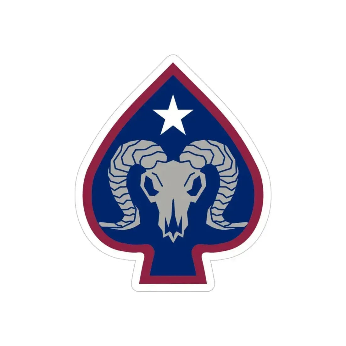 17th Sustainment Brigade (U.S. Army) REVERSE PRINT Transparent Die-Cut STICKER 4 Inch Die-Cut Transparent - The Sticker Space