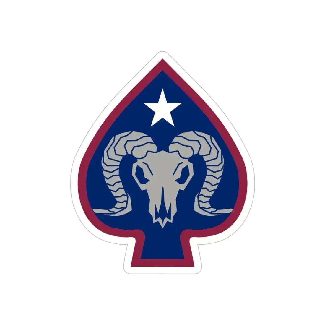 17th Sustainment Brigade (U.S. Army) REVERSE PRINT Transparent Die-Cut STICKER 5 Inch Die-Cut Transparent - The Sticker Space