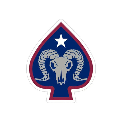 17th Sustainment Brigade (U.S. Army) REVERSE PRINT Transparent Die-Cut STICKER 5 Inch Die-Cut Transparent - The Sticker Space