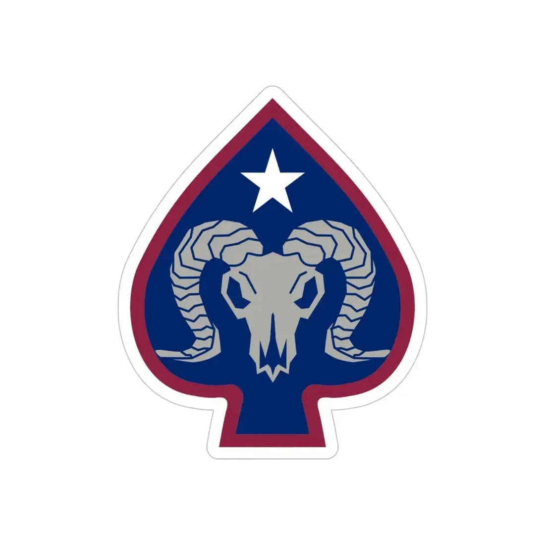 17th Sustainment Brigade (U.S. Army) REVERSE PRINT Transparent Die-Cut STICKER - The Sticker Space