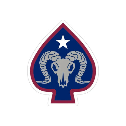 17th Sustainment Brigade (U.S. Army) REVERSE PRINT Transparent Die-Cut STICKER - The Sticker Space