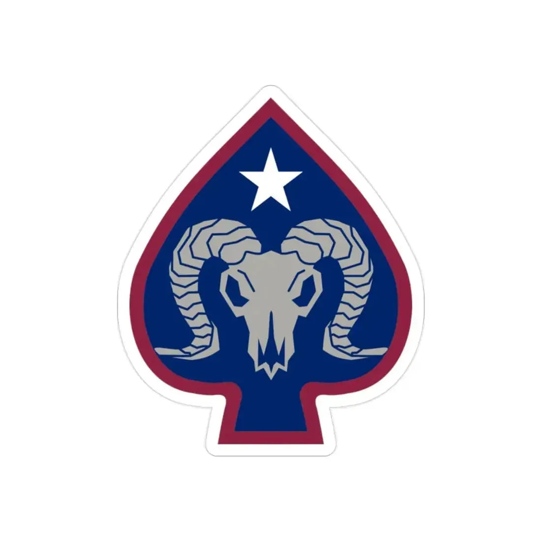 17th Sustainment Brigade (U.S. Army) REVERSE PRINT Transparent Die-Cut STICKER - The Sticker Space