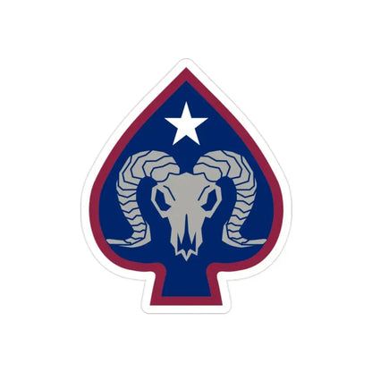 17th Sustainment Brigade (U.S. Army) REVERSE PRINT Transparent Die-Cut STICKER - The Sticker Space