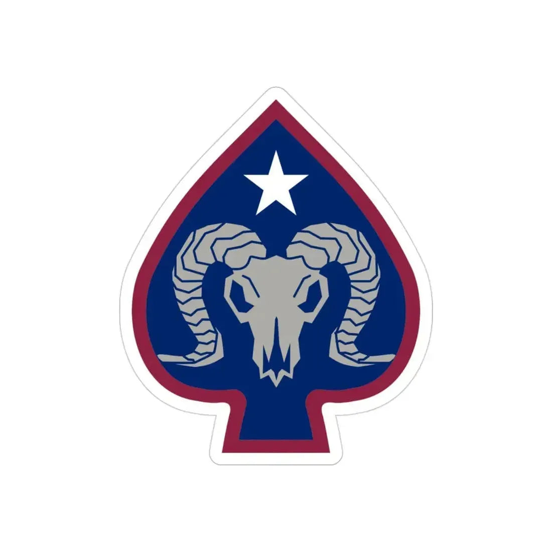 17th Sustainment Brigade (U.S. Army) REVERSE PRINT Transparent Die-Cut STICKER - The Sticker Space