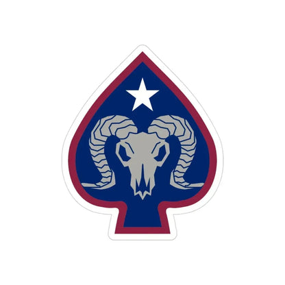 17th Sustainment Brigade (U.S. Army) REVERSE PRINT Transparent Die-Cut STICKER - The Sticker Space
