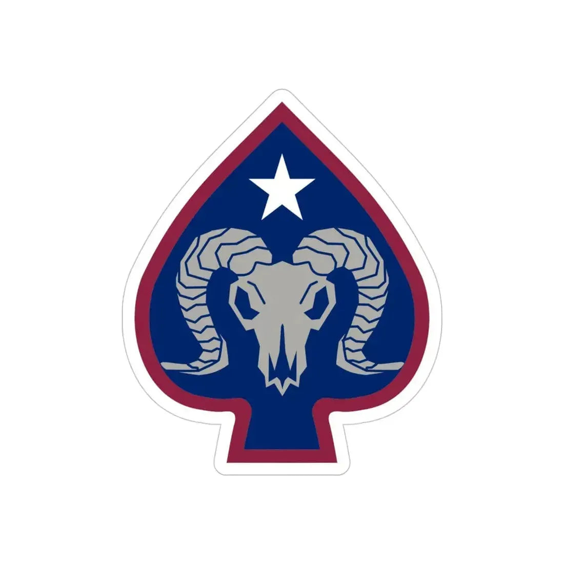 17th Sustainment Brigade (U.S. Army) REVERSE PRINT Transparent Die-Cut STICKER - The Sticker Space