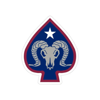 17th Sustainment Brigade (U.S. Army) REVERSE PRINT Transparent Die-Cut STICKER - The Sticker Space