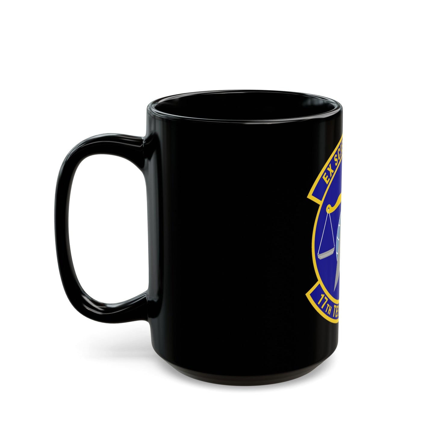 17th Test Squadron (U.S. Air Force) Black Coffee Mug-The Sticker Space