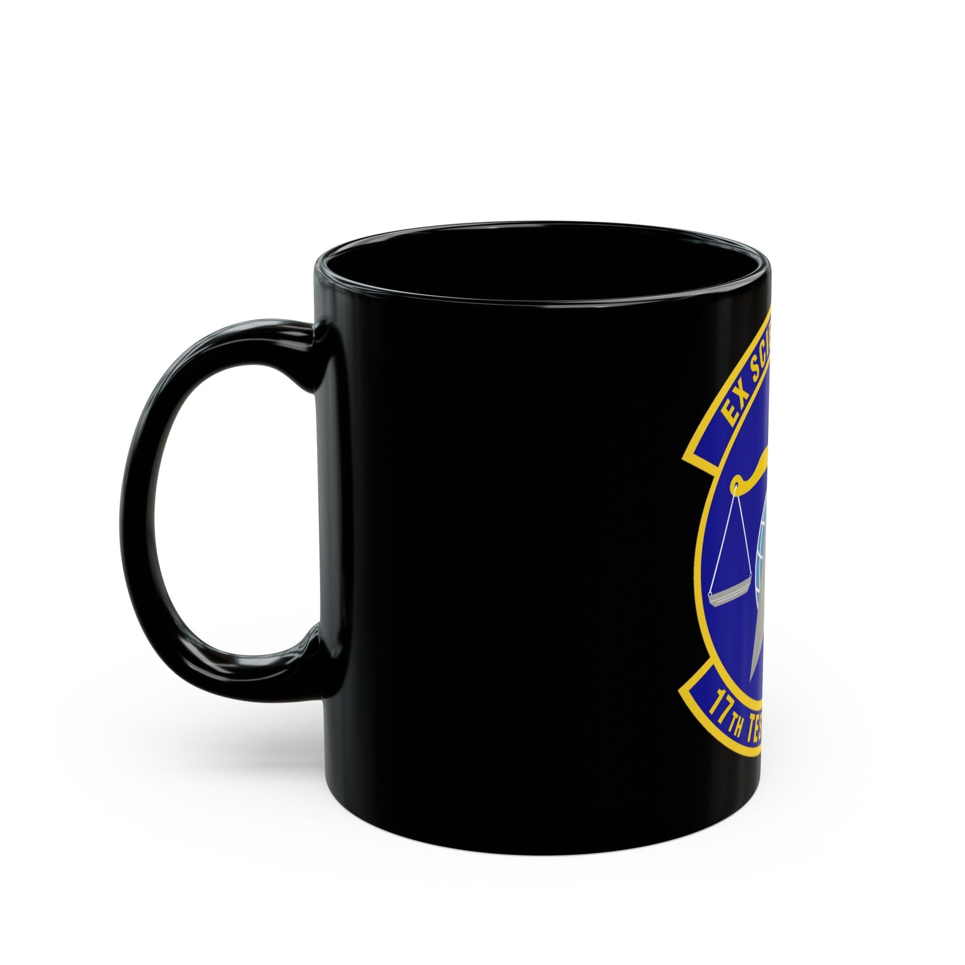 17th Test Squadron (U.S. Air Force) Black Coffee Mug-The Sticker Space