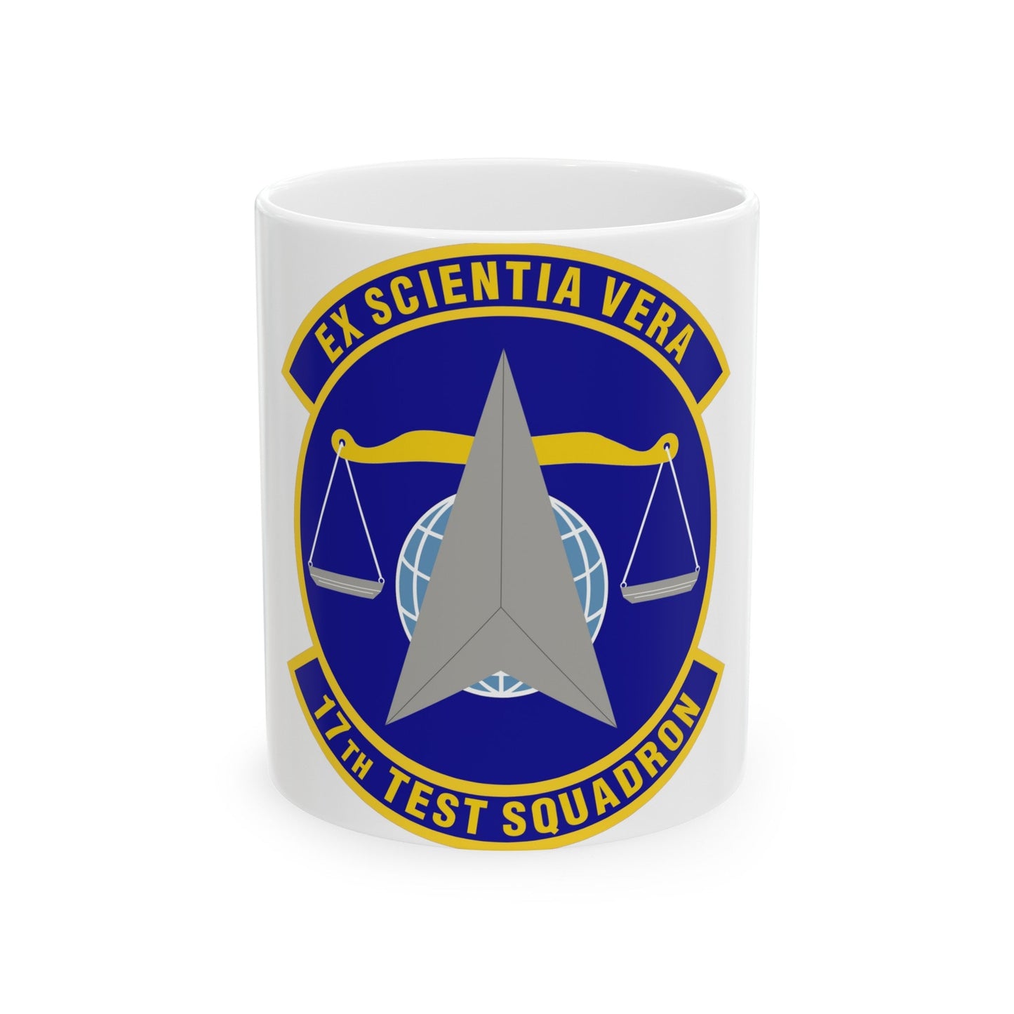 17th Test Squadron (U.S. Air Force) White Coffee Mug-11oz-The Sticker Space