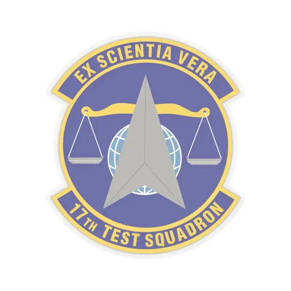 17th Test Squadron (U.S. Air Force) STICKER Vinyl Kiss-Cut Decal 3 Inch Transparent - The Sticker Space