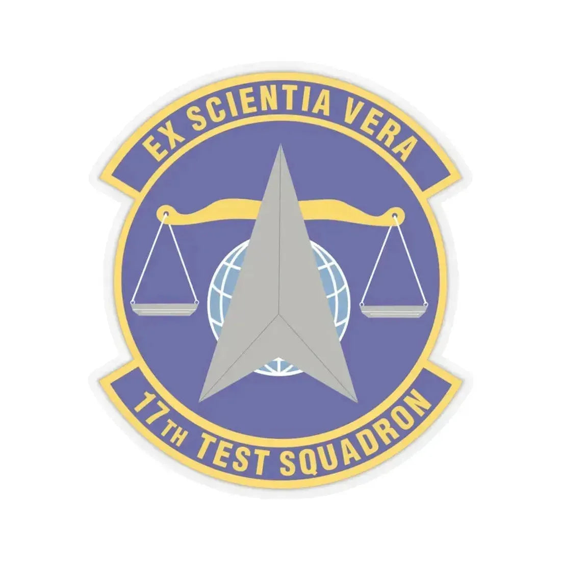 17th Test Squadron (U.S. Air Force) STICKER Vinyl Kiss-Cut Decal 6 Inch Transparent - The Sticker Space