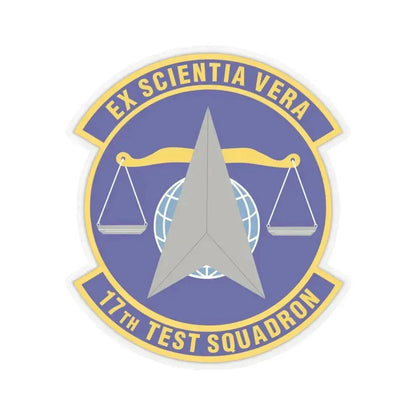 17th Test Squadron (U.S. Air Force) STICKER Vinyl Kiss-Cut Decal 6 Inch Transparent - The Sticker Space