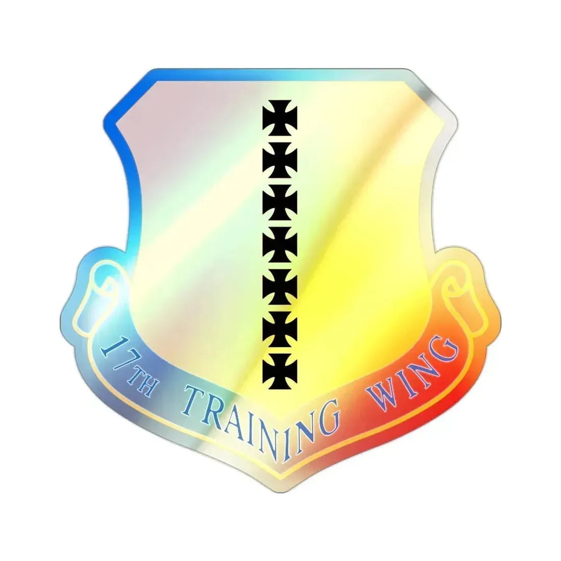 17th Training Wing (U.S. Air Force) Holographic STICKER Die-Cut Vinyl Decal 2 Inch Holographic - The Sticker Space