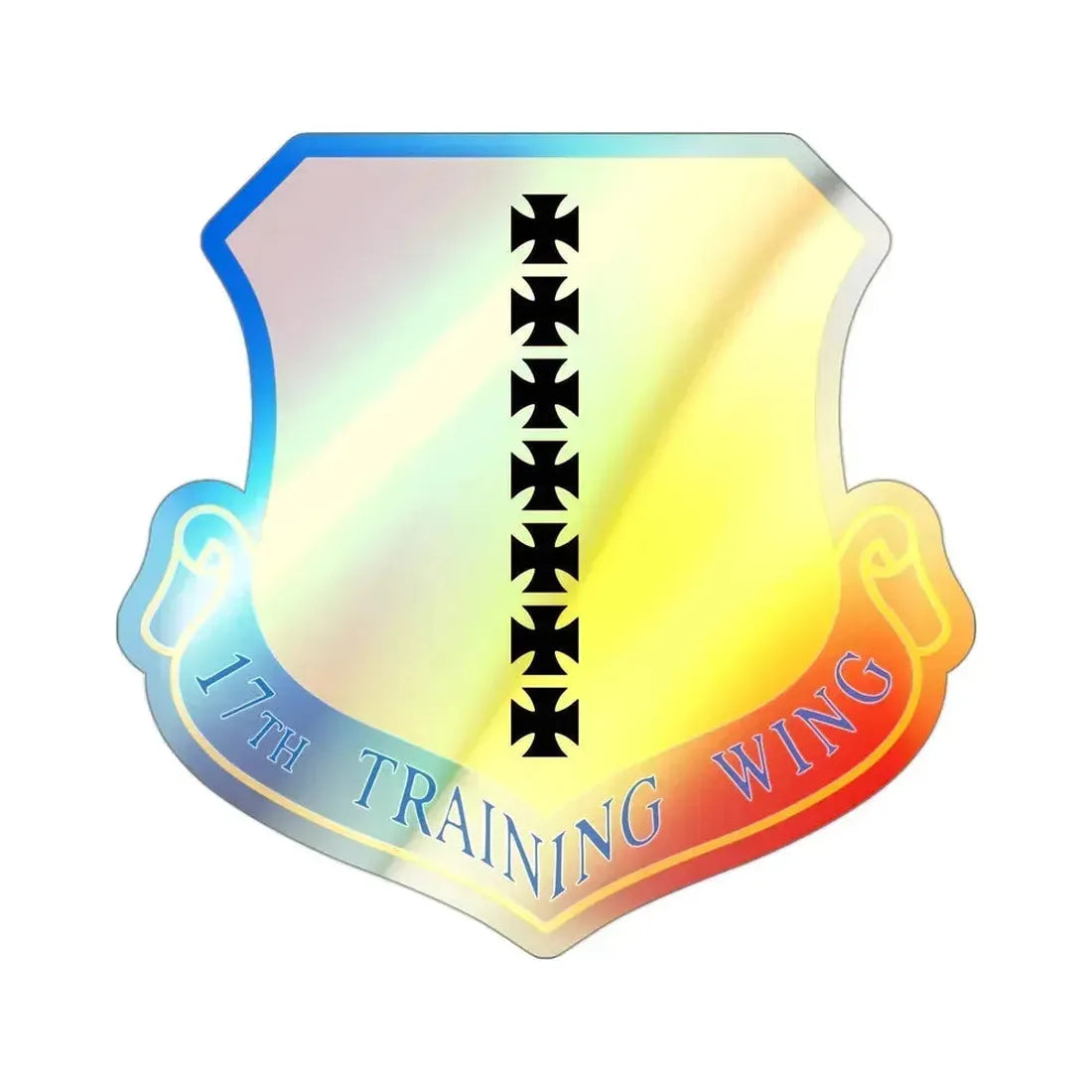 17th Training Wing (U.S. Air Force) Holographic STICKER Die-Cut Vinyl Decal 3 Inch Holographic - The Sticker Space