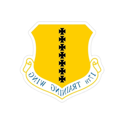 17th Training Wing (U.S. Air Force) REVERSE PRINT Transparent Die-Cut STICKER 3 Inch Die-Cut Transparent - The Sticker Space