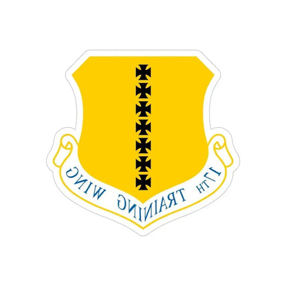 17th Training Wing (U.S. Air Force) REVERSE PRINT Transparent Die-Cut STICKER 6 Inch Die-Cut Transparent - The Sticker Space