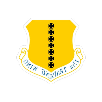 17th Training Wing (U.S. Air Force) REVERSE PRINT Transparent Die-Cut STICKER - The Sticker Space