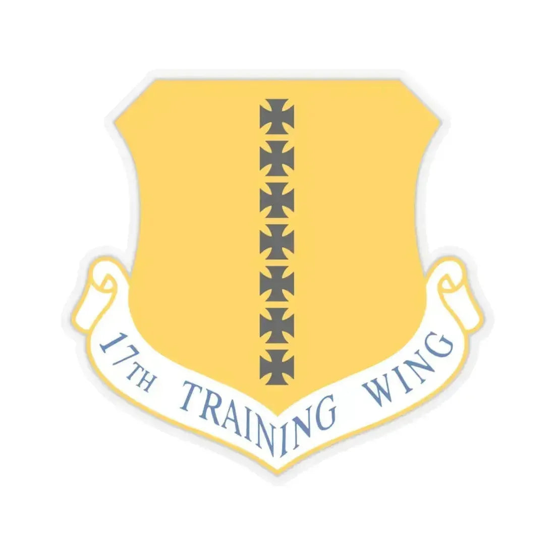 17th Training Wing (U.S. Air Force) STICKER Vinyl Kiss-Cut Decal 4 Inch Transparent - The Sticker Space