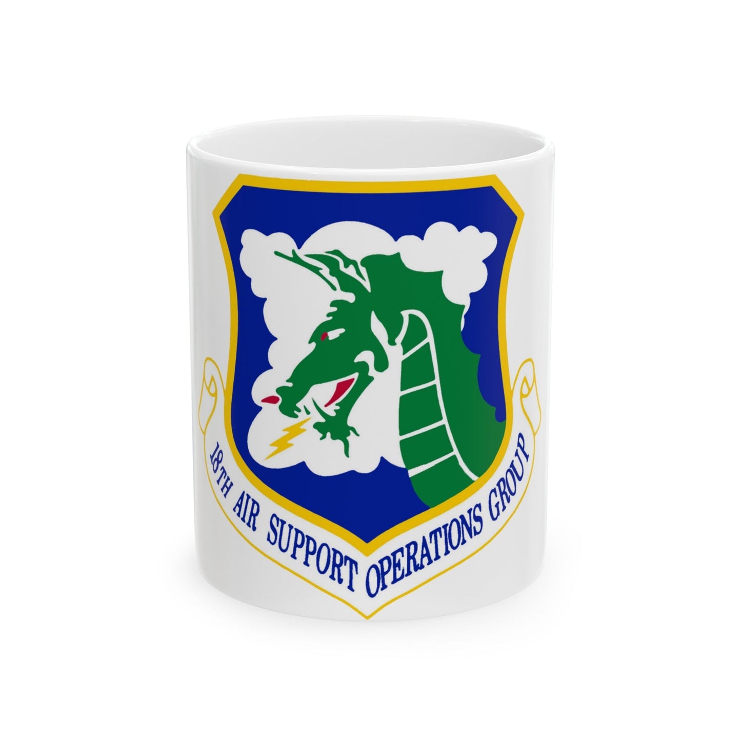 18 Air Support Operations Group ACC (U.S. Air Force) White Coffee Mug-11oz-The Sticker Space