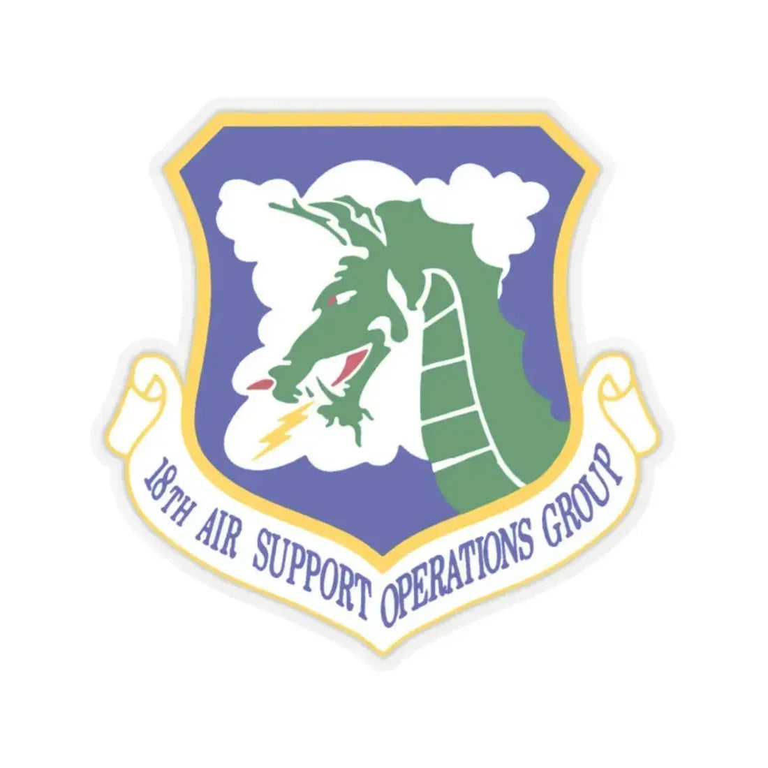 18 Air Support Operations Group ACC (U.S. Air Force) STICKER Vinyl Kiss-Cut Decal 2 Inch Transparent - The Sticker Space