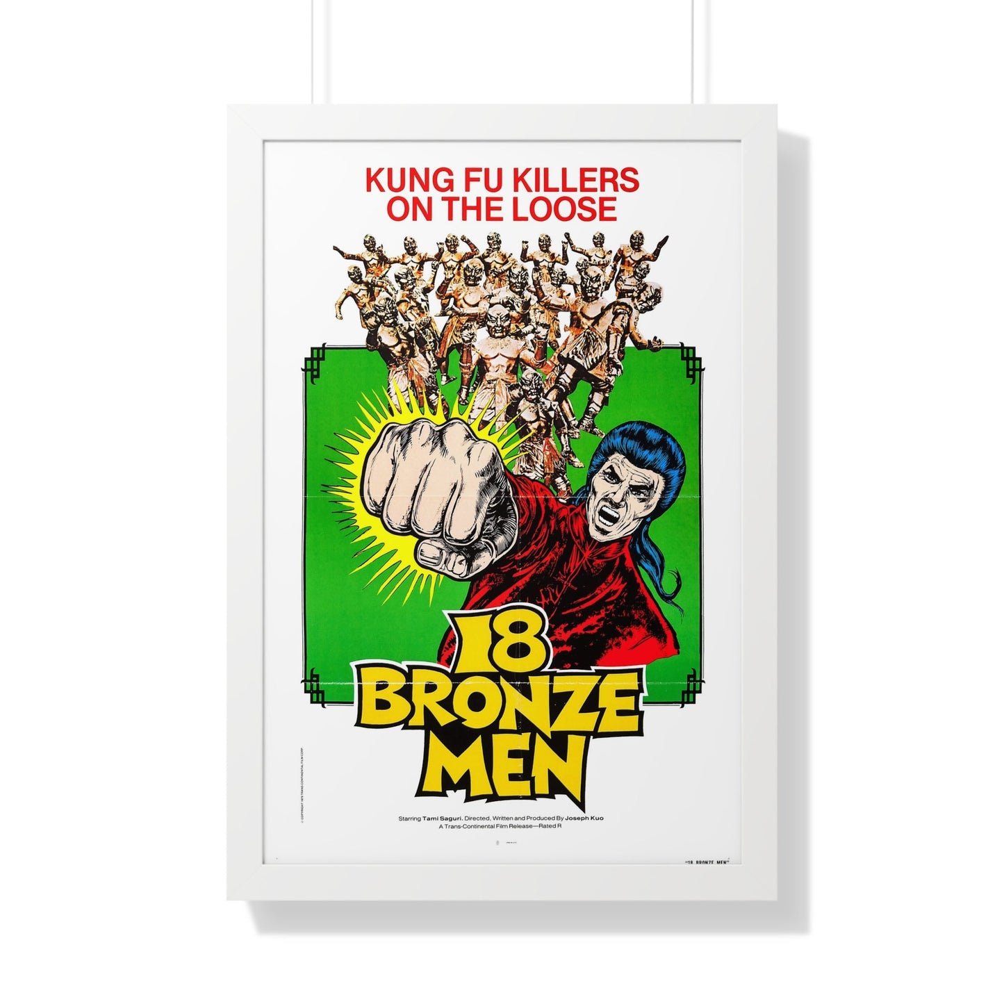 18 BRONZE MEN 1976 - Framed Movie Poster-20" x 30"-The Sticker Space