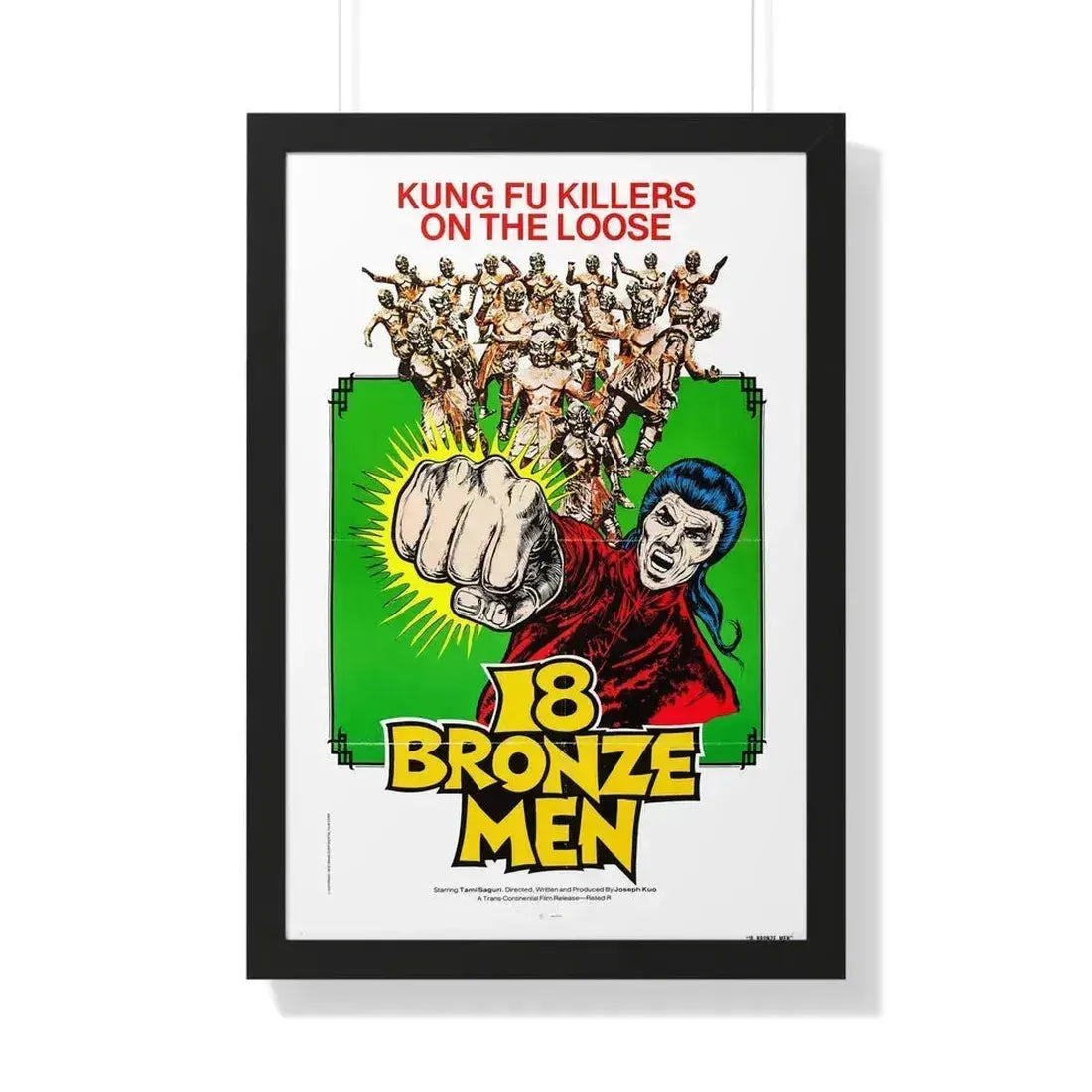 18 BRONZE MEN 1976 - Framed Movie Poster - The Sticker Space