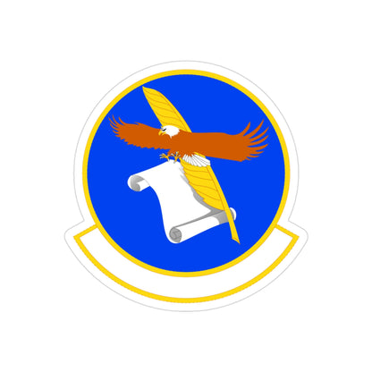 18 Contracting Squadron PACAF (U.S. Air Force) REVERSE PRINT Transparent STICKER-3" × 3"-The Sticker Space