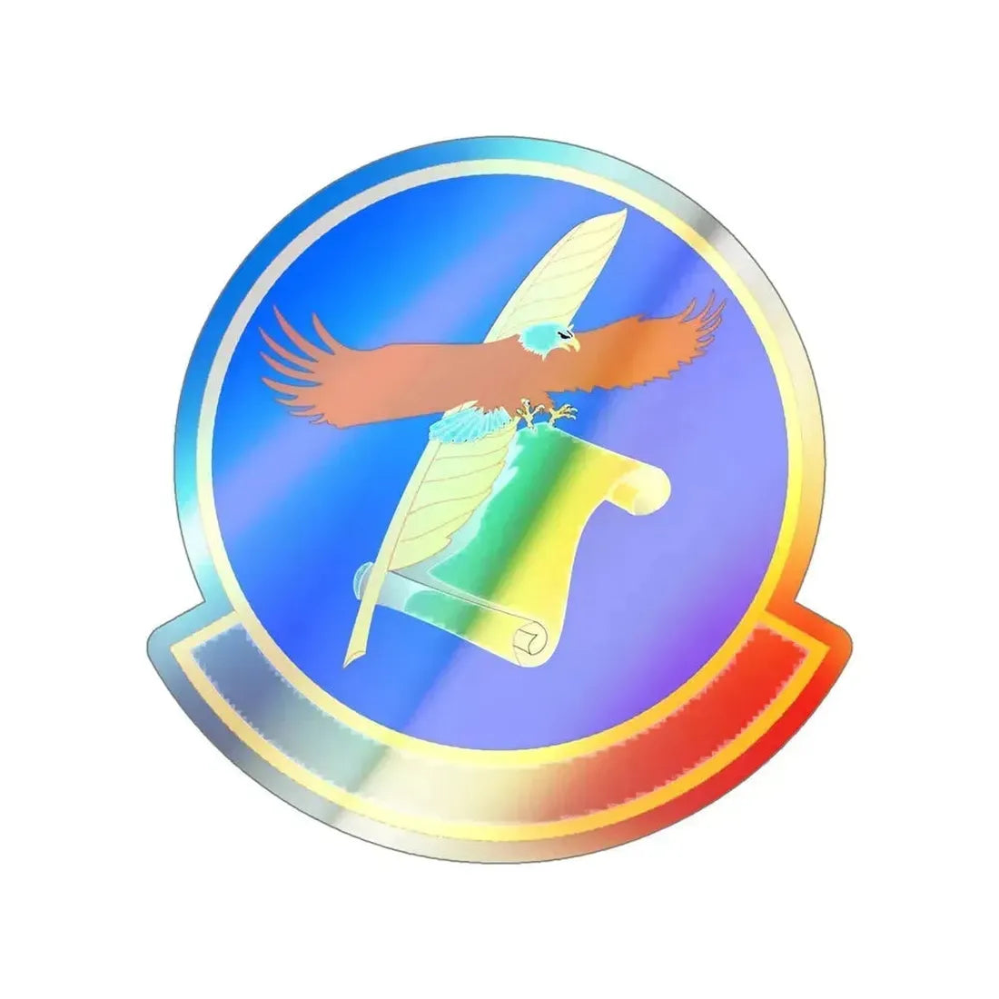 18 Contracting Squadron PACAF (U.S. Air Force) Holographic STICKER Die-Cut Vinyl Decal 5 Inch Holographic - The Sticker Space