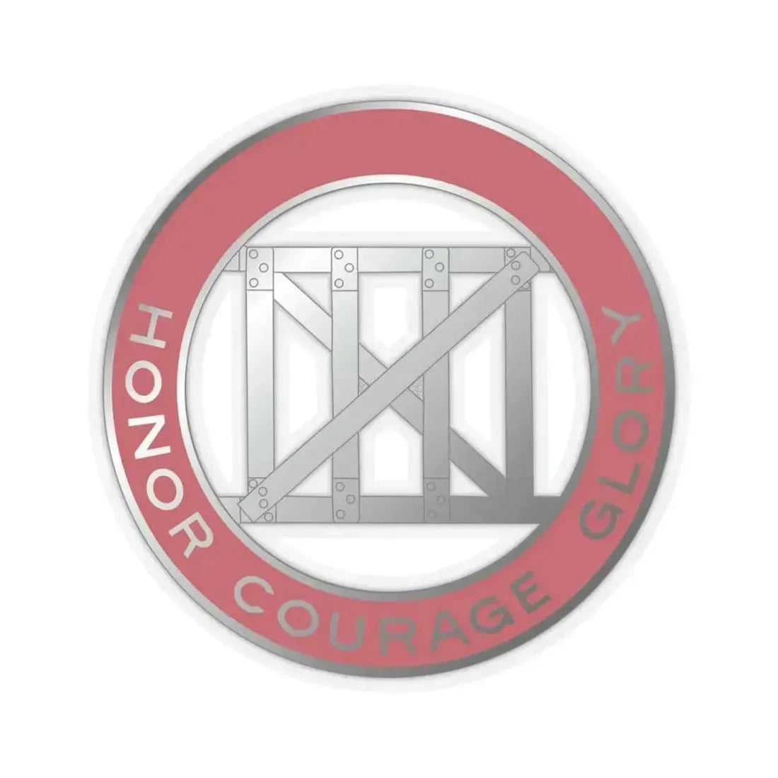 18 Engineer Battalion (U.S. Army) STICKER Vinyl Kiss-Cut Decal 4 Inch Transparent - The Sticker Space