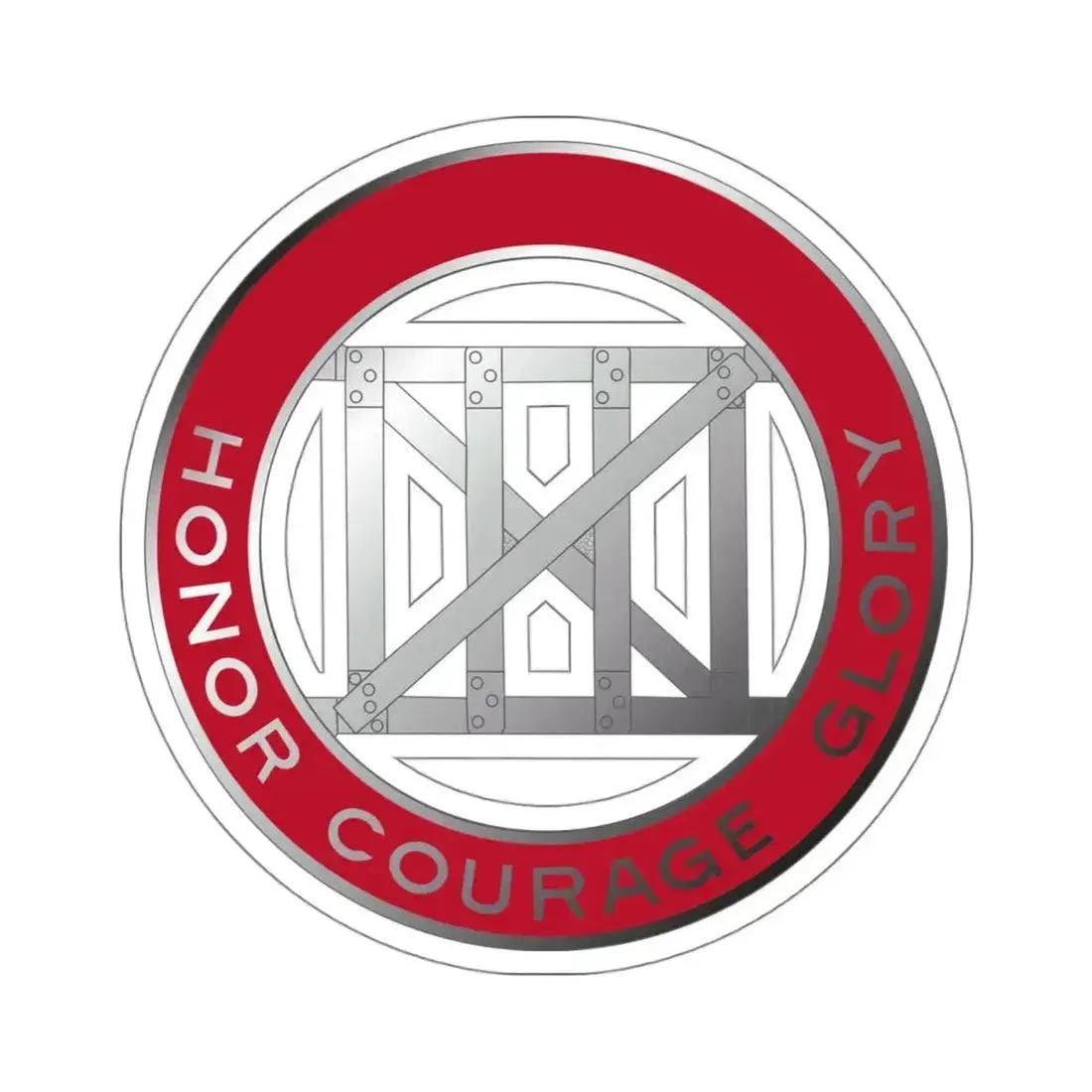 18 Engineer Battalion (U.S. Army) STICKER Vinyl Kiss-Cut Decal 4 Inch White - The Sticker Space