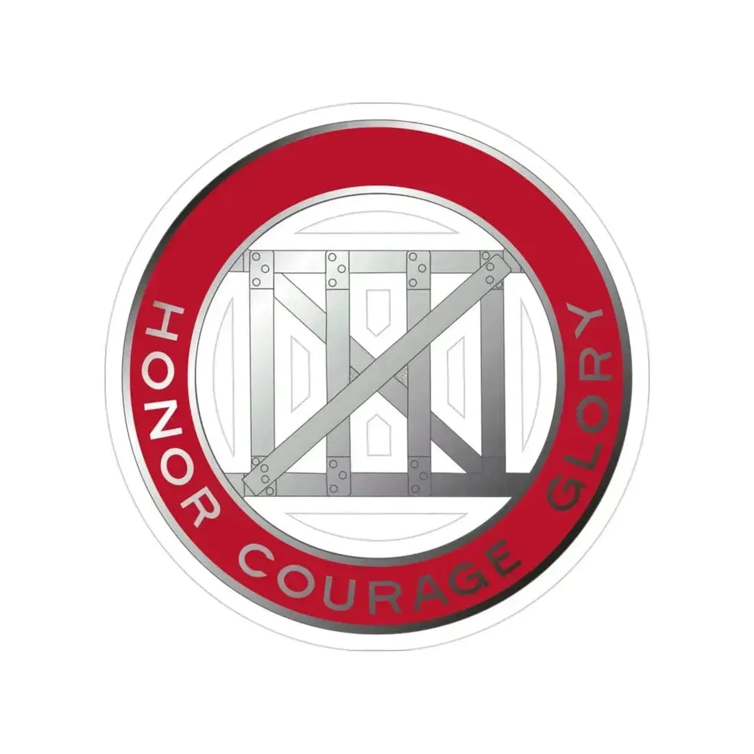 18 Engineer Battalion (U.S. Army) Transparent STICKER Die-Cut Vinyl Decal 3 Inch - The Sticker Space