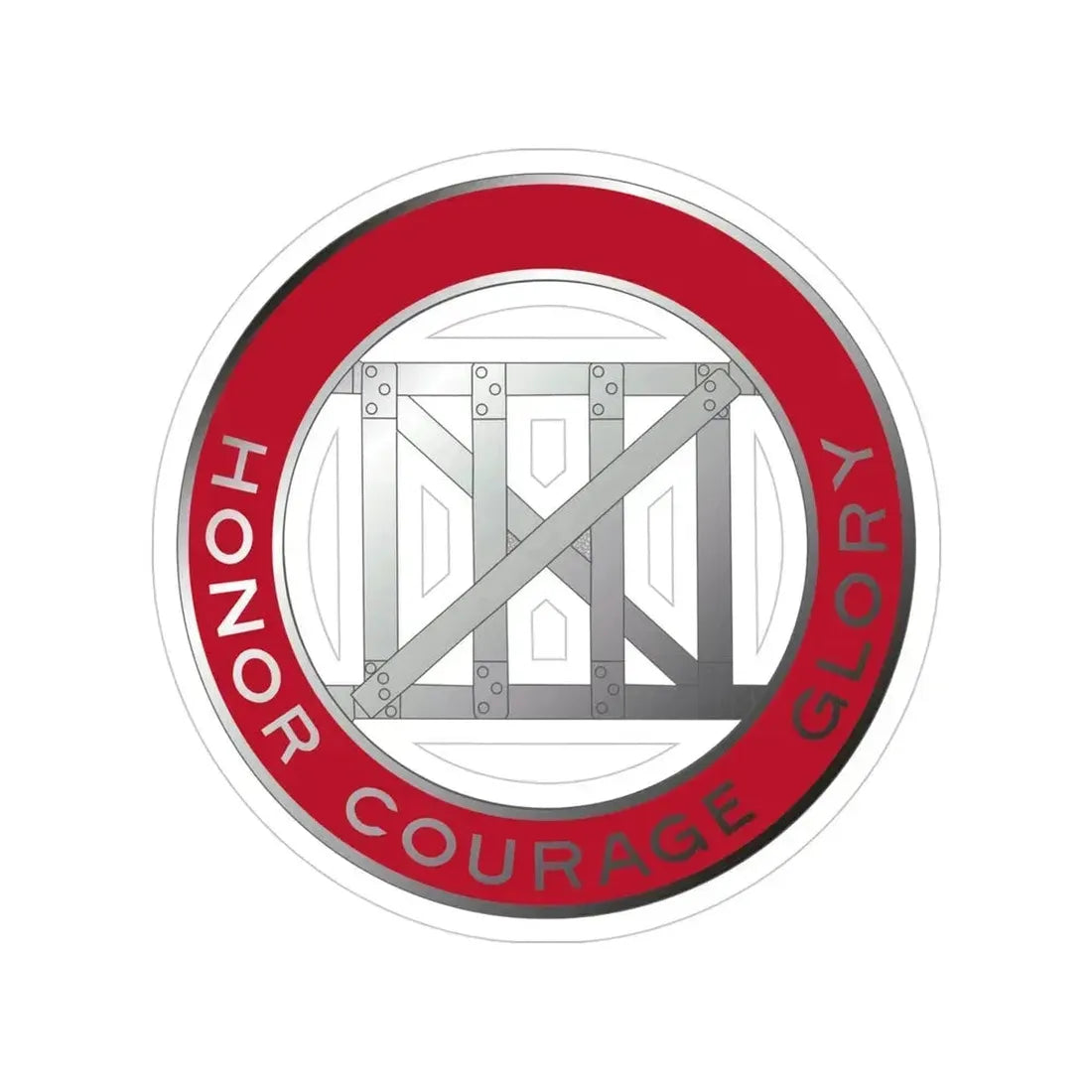 18 Engineer Battalion (U.S. Army) Transparent STICKER Die-Cut Vinyl Decal 4 Inch - The Sticker Space