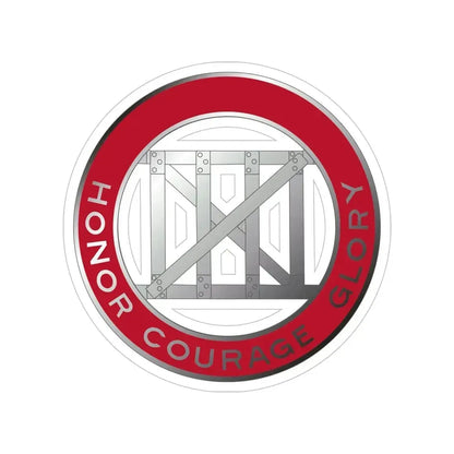 18 Engineer Battalion (U.S. Army) Transparent STICKER Die-Cut Vinyl Decal 5 Inch - The Sticker Space