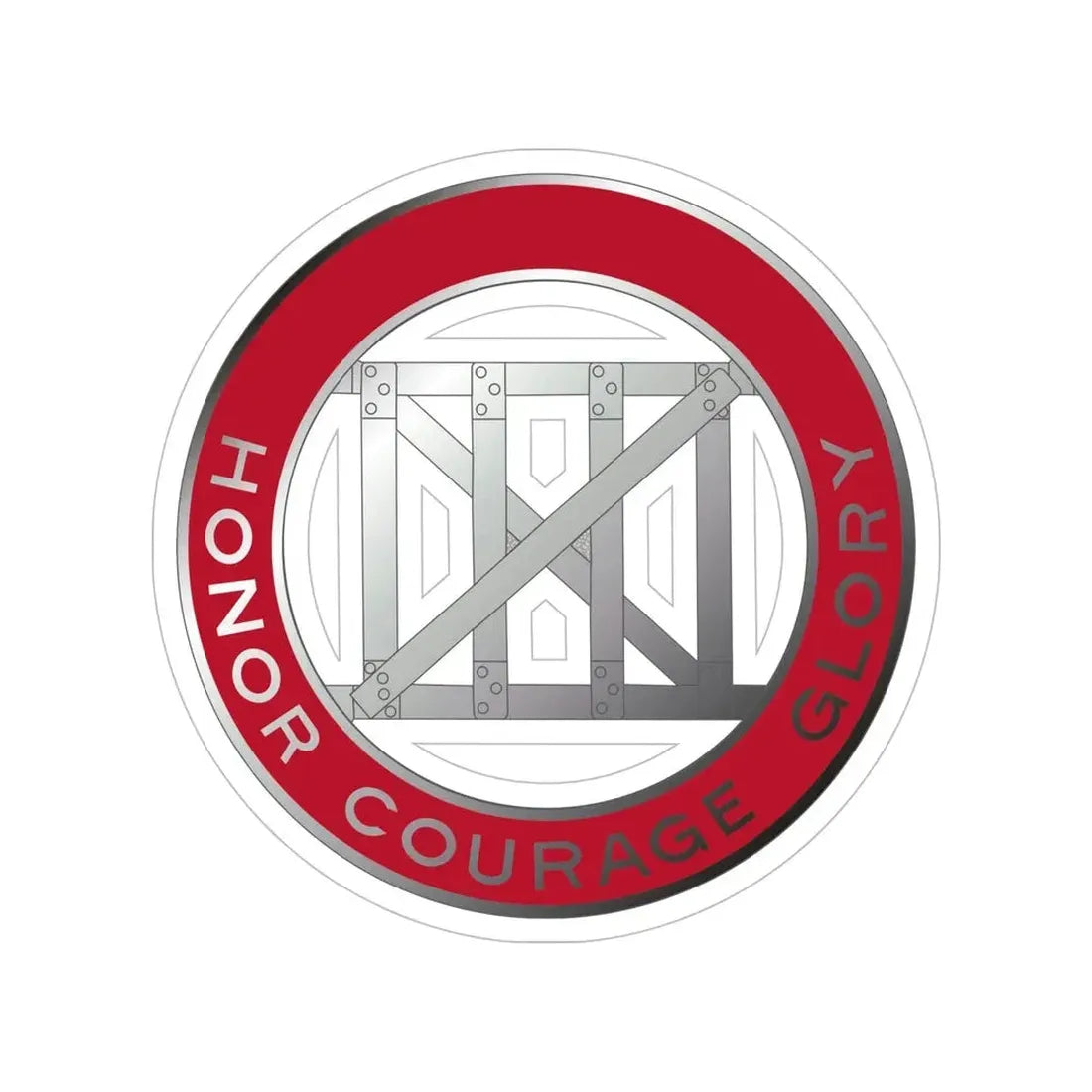 18 Engineer Battalion (U.S. Army) Transparent STICKER Die-Cut Vinyl Decal - The Sticker Space