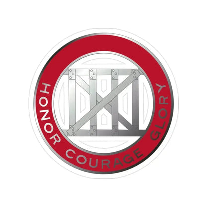 18 Engineer Battalion (U.S. Army) Transparent STICKER Die-Cut Vinyl Decal - The Sticker Space