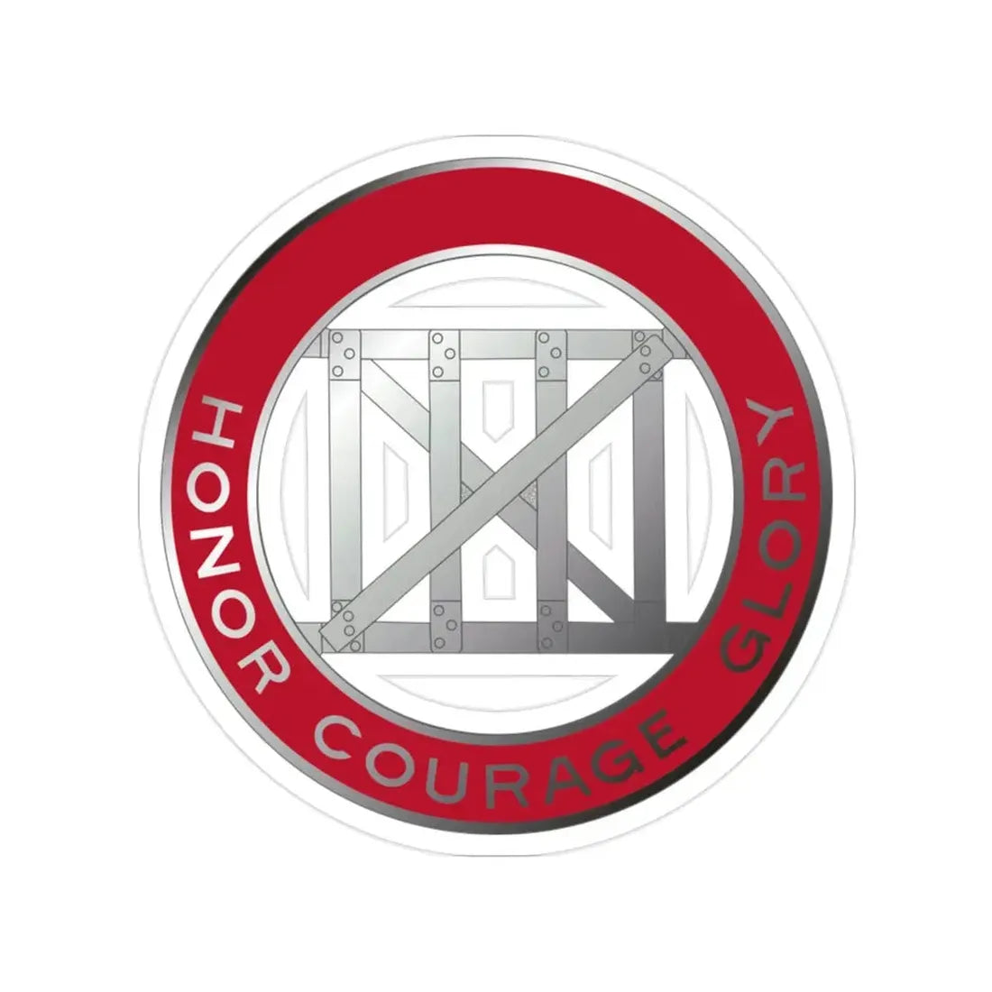 18 Engineer Battalion (U.S. Army) Transparent STICKER Die-Cut Vinyl Decal - The Sticker Space