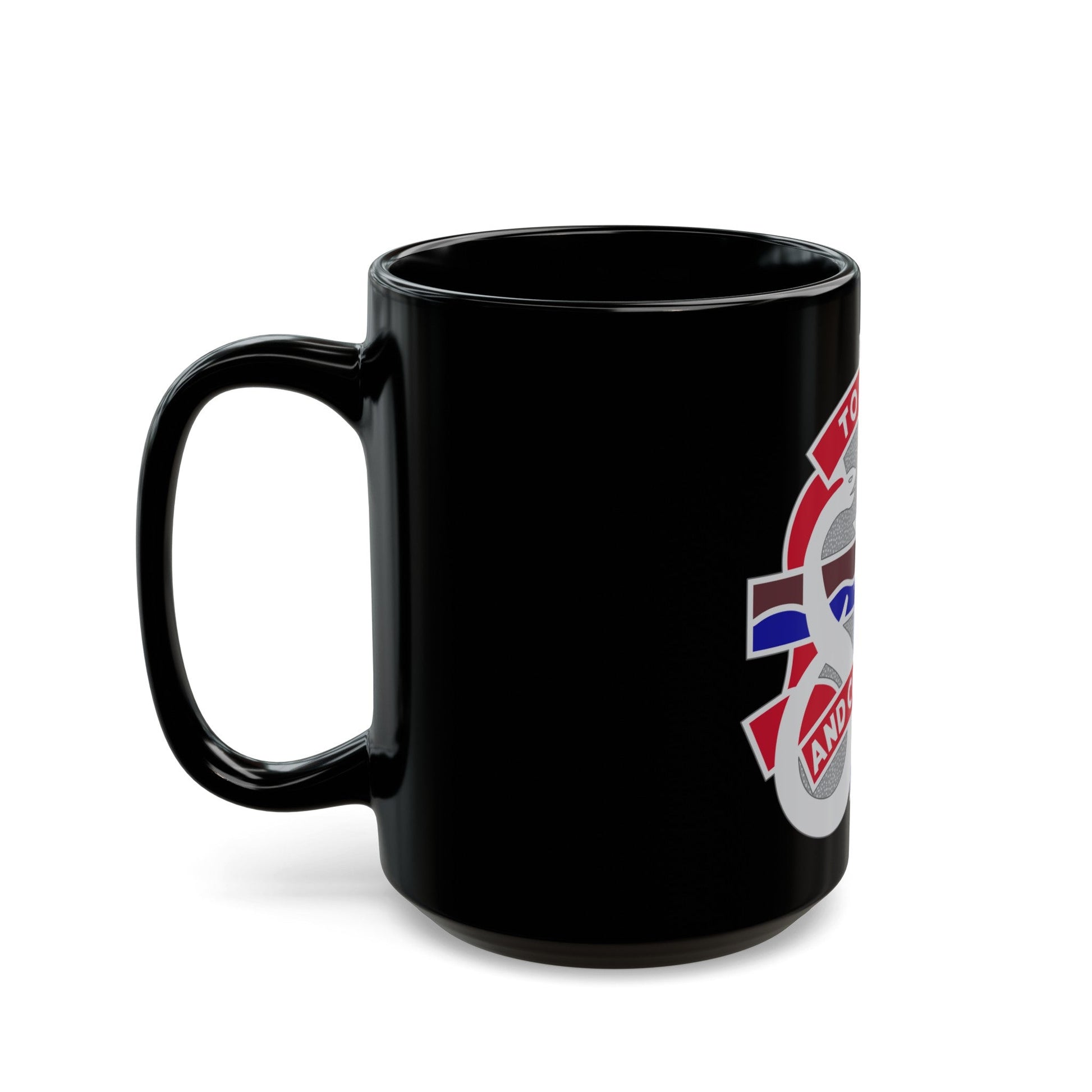 18 Field Hospital (U.S. Army) Black Coffee Mug-The Sticker Space