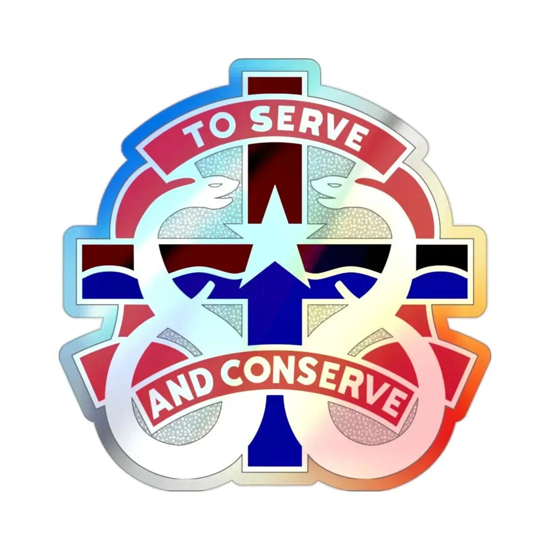 18 Field Hospital (U.S. Army) Holographic STICKER Die-Cut Vinyl Decal - The Sticker Space